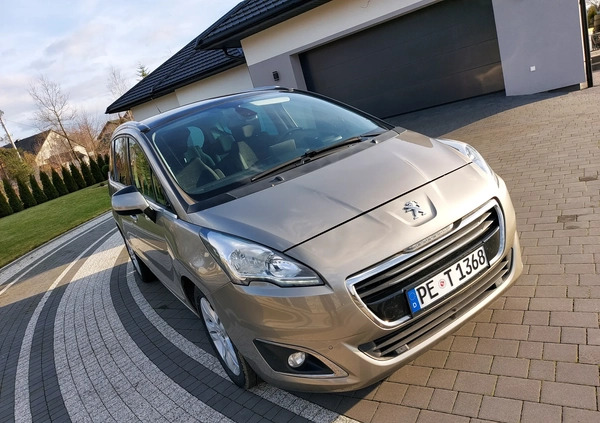 Peugeot 5008 cena 39400 przebieg: 211432, rok produkcji 2014 z Pieniężno małe 79